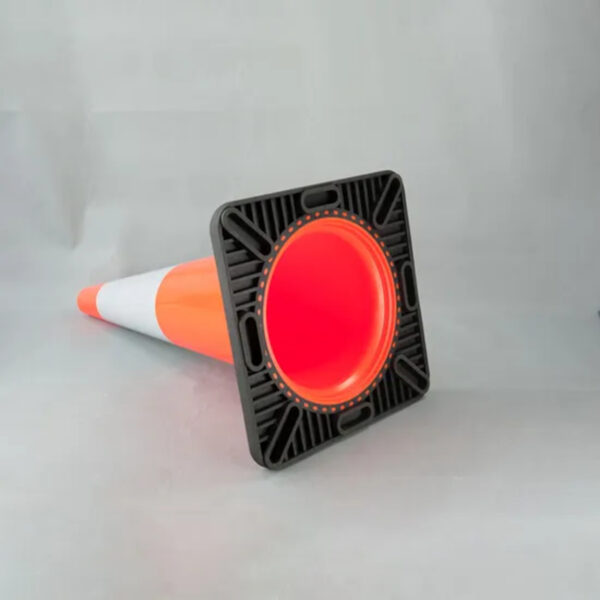 High Quality Red Road Safety Reflective PVC Traffic Cone - Image 4