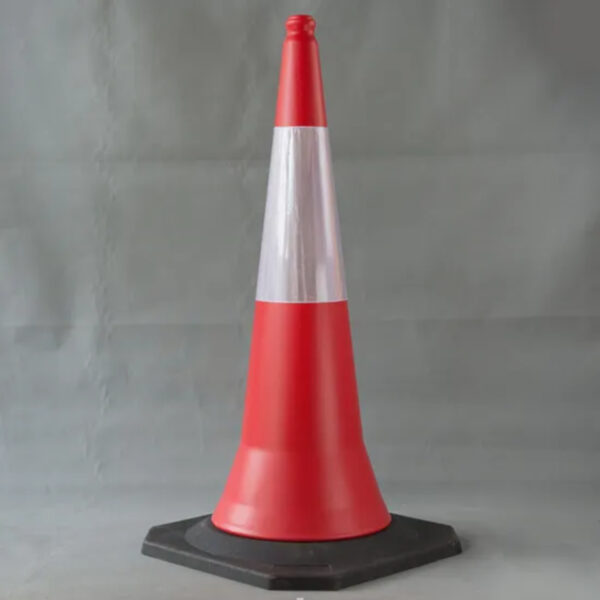Hot Selling 1000mm Black Base Cone PVC Road Cones - Image 2