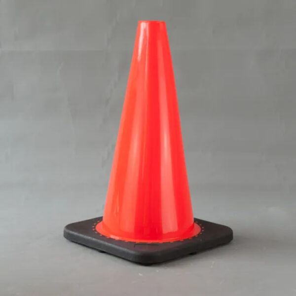 18 Inch Flexible Cone Road Traffic Safety PVC Cones - Image 2