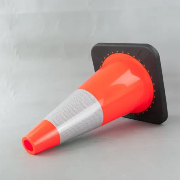 18 Inch Flexible Cone Road Traffic Safety PVC Cones - Image 3