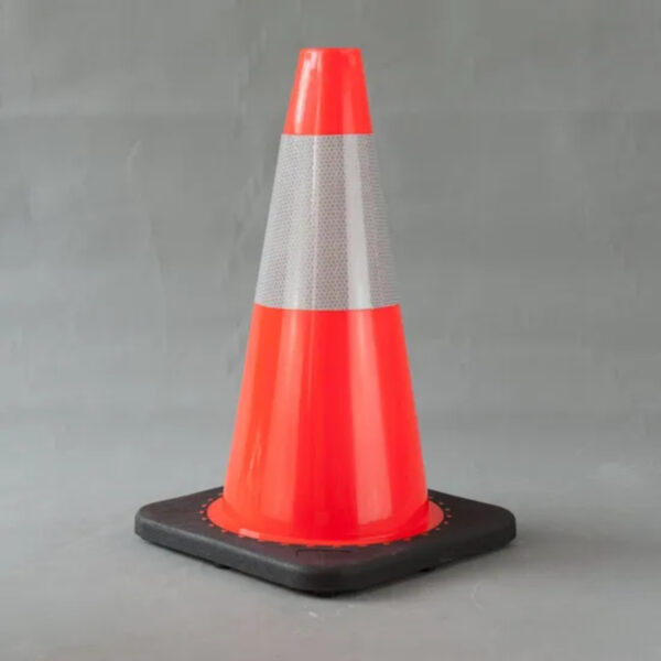 18 Inch Flexible Cone Road Traffic Safety PVC Cones - Image 4