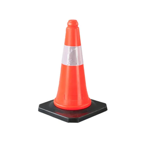 50cm PVC Cone Flexible Reflective Traffic Road Safety Cone - Image 3