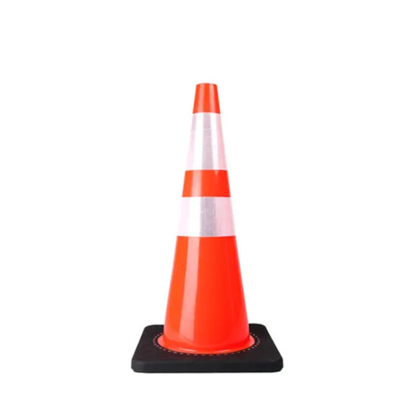 700mm Road Cone PVC Roadway Safety Parking Traffic Cone - Image 2