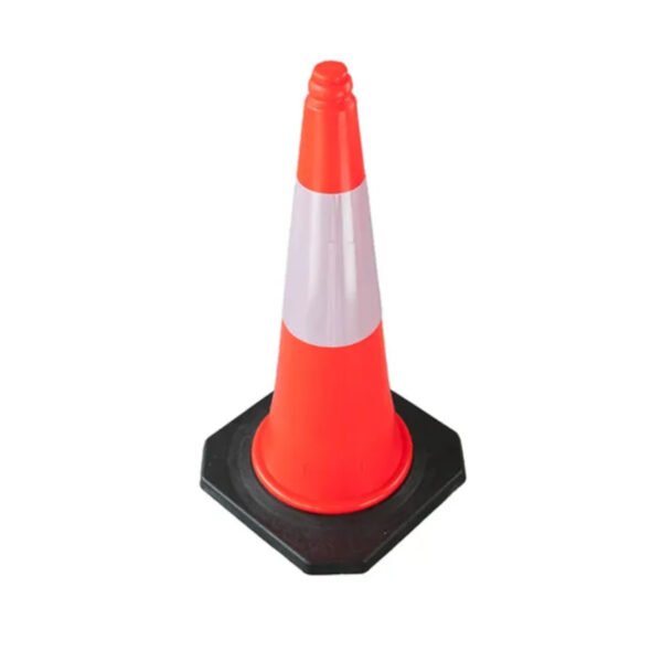 75cm Foldable Cone PVC Flexible Traffic Black Base Road Cone - Image 4