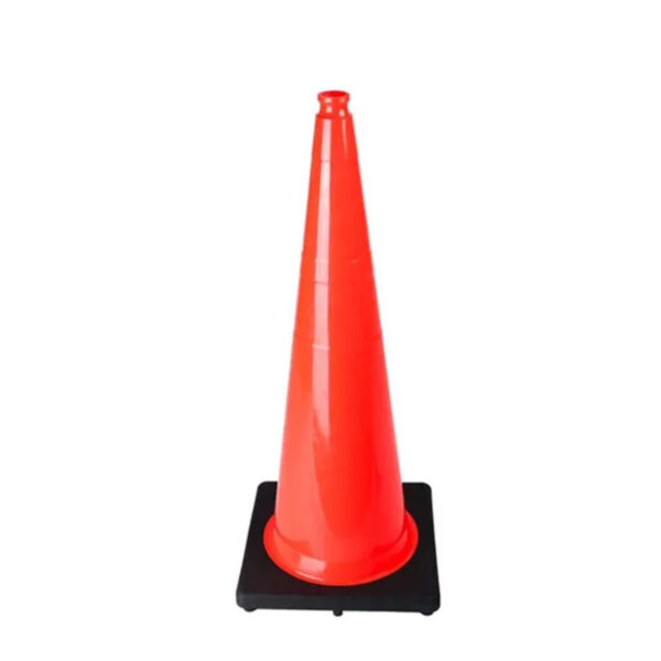 28 Inch Flexible Orange Cone PVC Road Safety Traffic Cone - Image 3