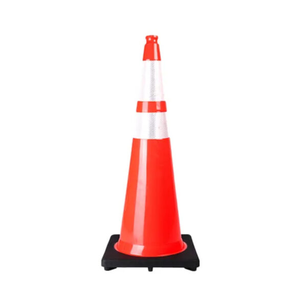 28 Inch Flexible Orange Cone PVC Road Safety Traffic Cone - Image 5