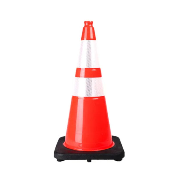 28 Inch Flexible Orange Cone PVC Road Safety Traffic Cone - Image 6