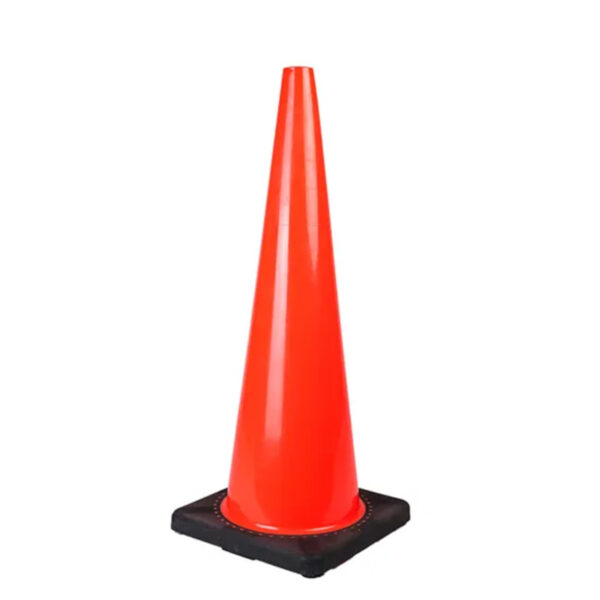 Flexible Parking Cone Traffic Road Safety PVC Roadway Cones - Image 2