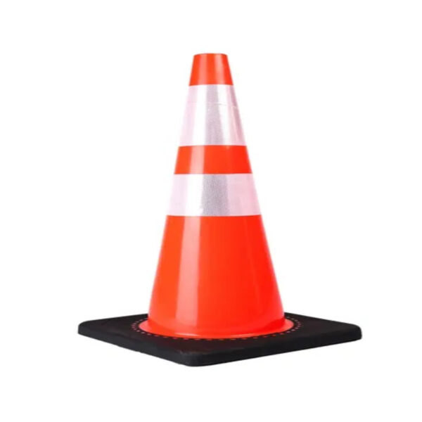Superior Quality PVC 700mm Reflective Flexible Road Cone - Image 2