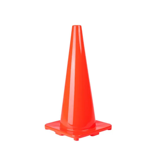 PVC 70cm Cone Flexible Traffic Road Safety Cones - Image 2