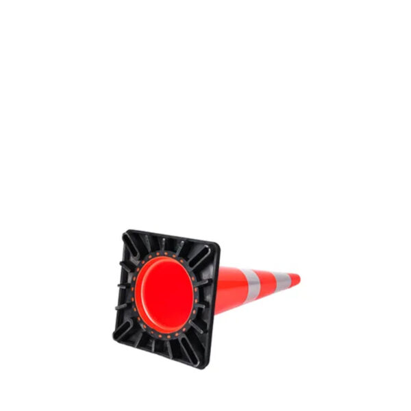 PVC Road Cones Traffic Safety Flexible Parking Roadway Cones - Image 3