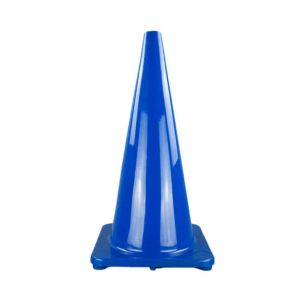 PVC Safety Cone Blue Cones for Construction Site Road - Image 2