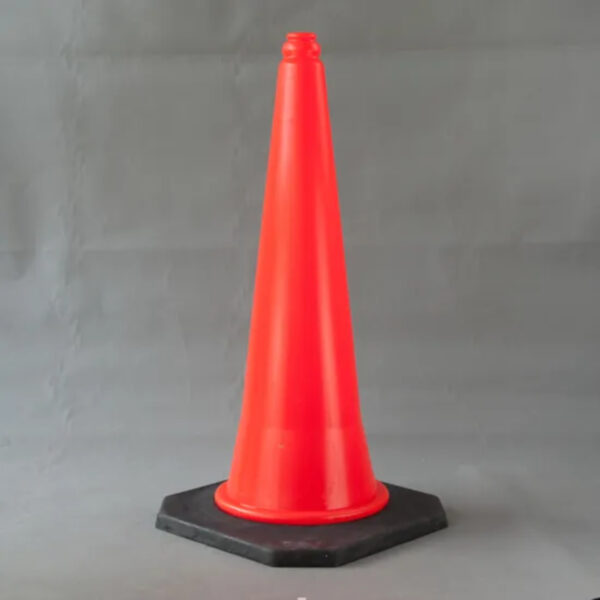 Top Selling Red Colored Cone Black Base PE Traffic Cones - Image 2