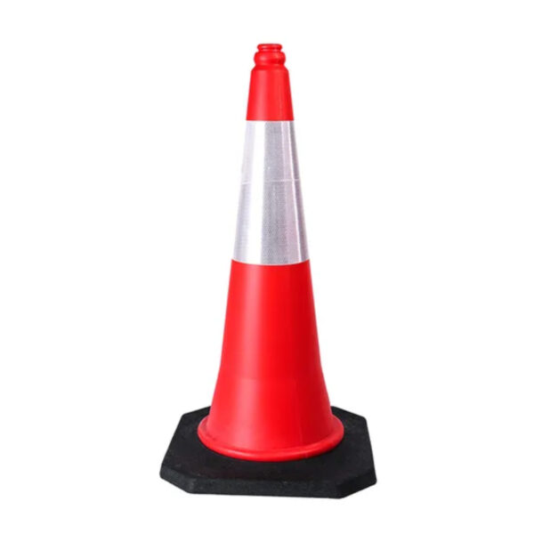 Top Selling Red Colored Cone Black Base PE Traffic Cones - Image 3