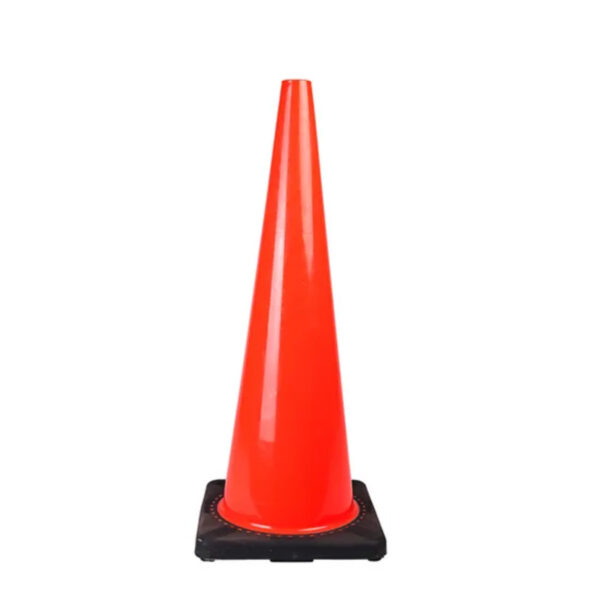 Road Traffic Cone Parking Flexible PVC Warning Roadway Cones - Image 2