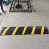 Rubber Road Traffic Speed Bump with Yellow Reflective Strip - Image 4