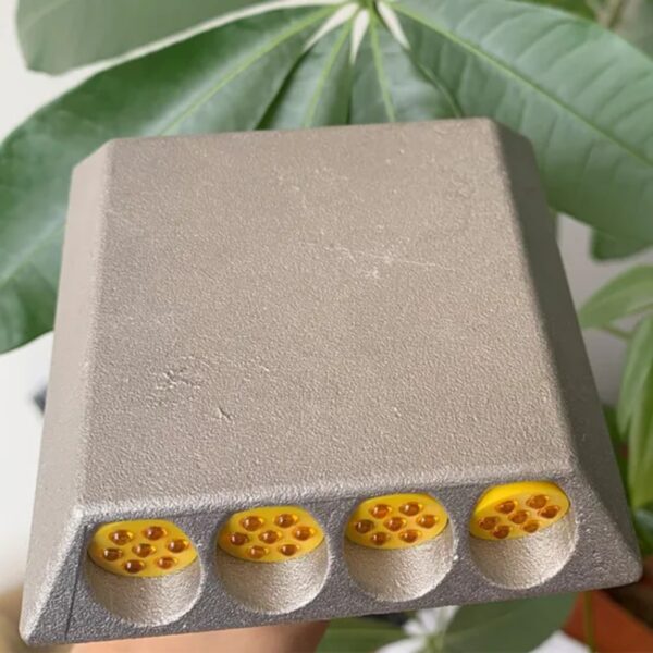 High Quality 7 Glass Beads Stud Cat Eye Aluminum Road Stud - Image 3