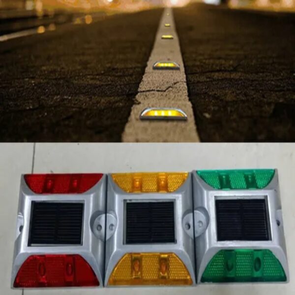 High Brightness Stud Aluminum LED Cat Eye Solar Road Stud - Image 4