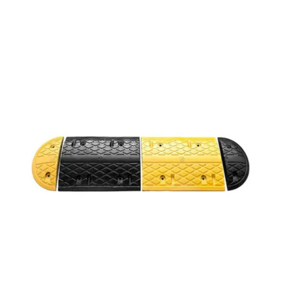 500x350x50mm Yellow Black Rubber Durable Speed Hump - Image 3