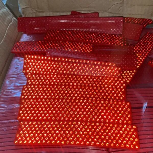 High Quality Plastic Red Reflector 179 Glass Beads Reflector - Image 4
