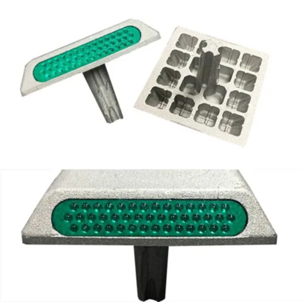 Custom High Quality 43 Glass Beads Stud Aluminum Road Stud - Image 3
