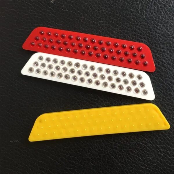 Best Yellow 45 Glass Beads Reflector Cat Eye Reflective Panel - Image 2