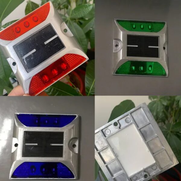 Reliable High Brightness 6 LED Cat Eye Stud Solar Road Stud - Image 3