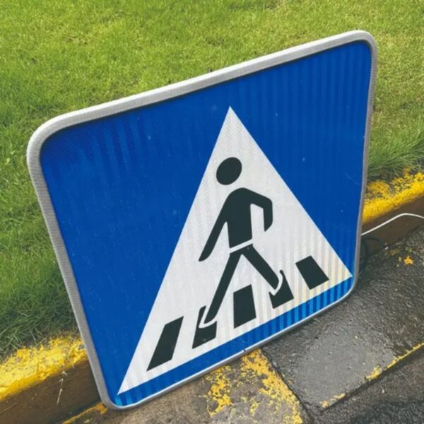 61X61cm Aluminum Sign Traffic Safety Road Warning Sign - Image 2