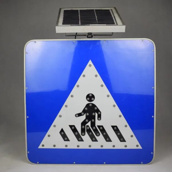 Aluminum Customized Solar Power LED Square Traffic Sign - Image 2