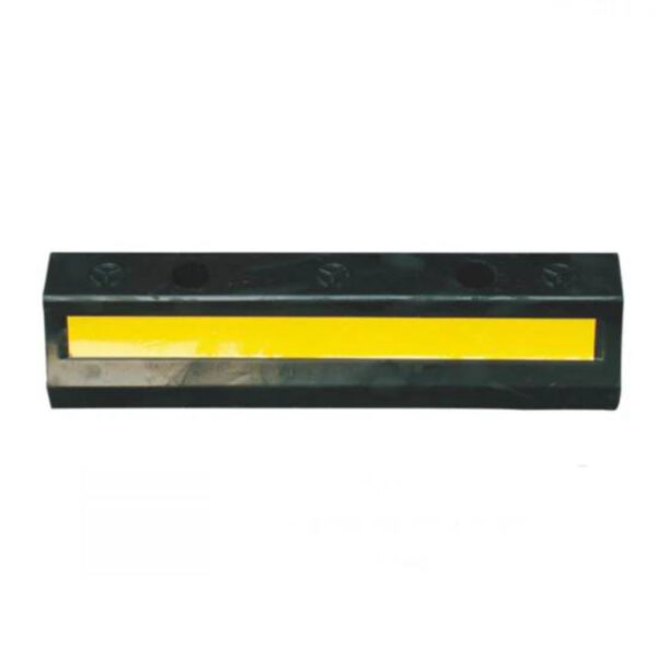 Rubber Yellow Black Vehicle Parking Customized Wheel Stopper - Image 3