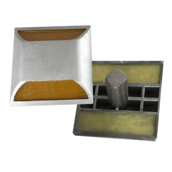 Reliable Heavy Duty Traffic Safety Aluminum Gray Road Stud - Image 3