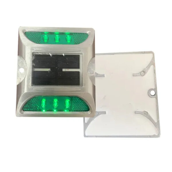4 LED Red Color Stud Traffic Safety Solar Road Stud with Nail - Image 4