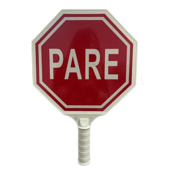 Reliable Handheld Go Stop Plastic Reflective Warning Sign - Image 3