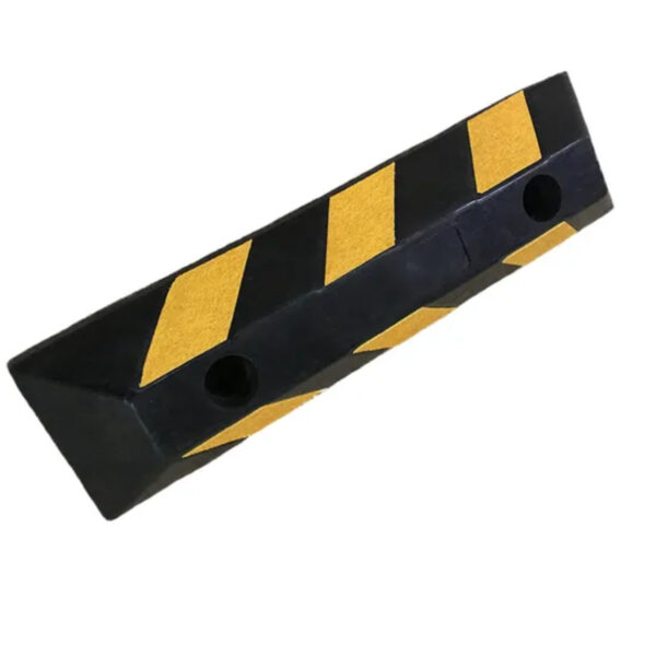 Custom Rubber Wheel Stopper White Road Marking Stopper - Image 2