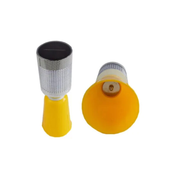Best Quality Red Blue LED Solar Powered Traffic Warning Light - Image 3