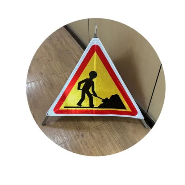 70cm Foldable Tripod Warning Sign Reflective Tripod Signs - Image 4