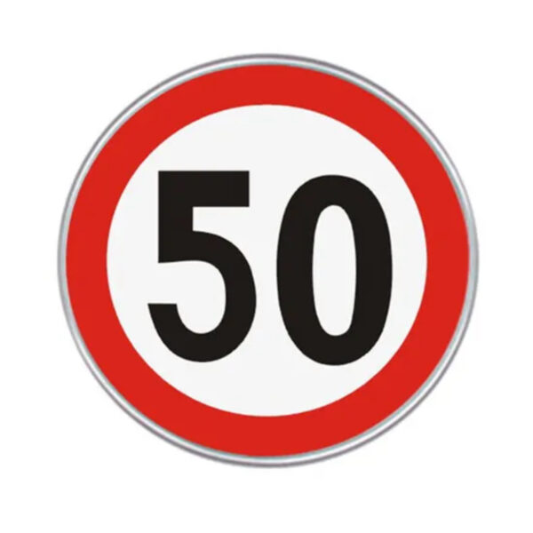 Rectangle Aluminum Metal Board Traffic Warning Road Sign - Image 3