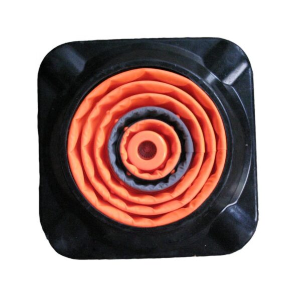 Waterproof 700mm Safety Cone Rubber Base Portable Cone - Image 3