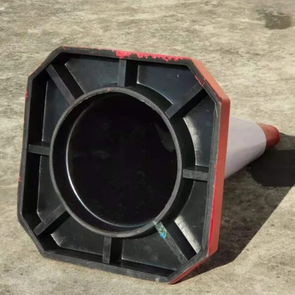 Customized 75cm Rubber Cone Traffic Road Safety Cone - Image 3