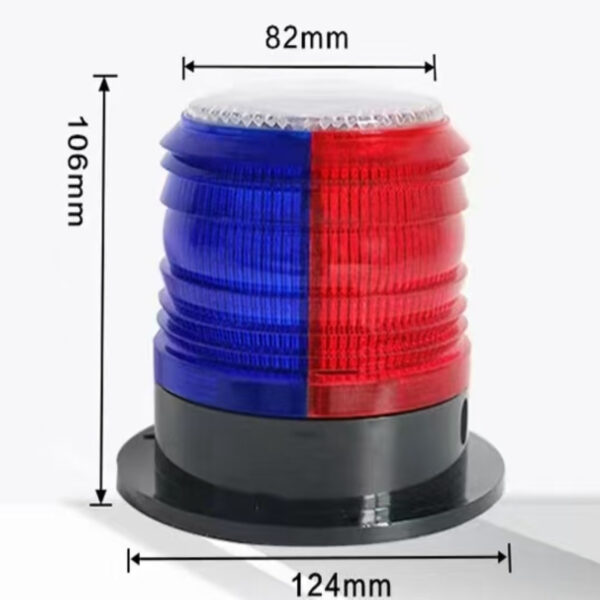 Road Construction ABS Warning Light Solar LED Traffic Light - Image 3