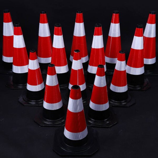 PVC Rubber Base Highway Construction Parking Road Cone - Image 2