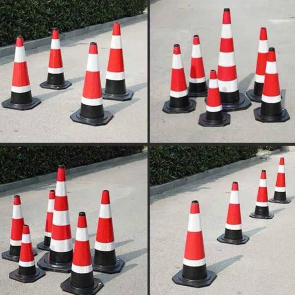 PVC Rubber Base Highway Construction Parking Road Cone - Image 4