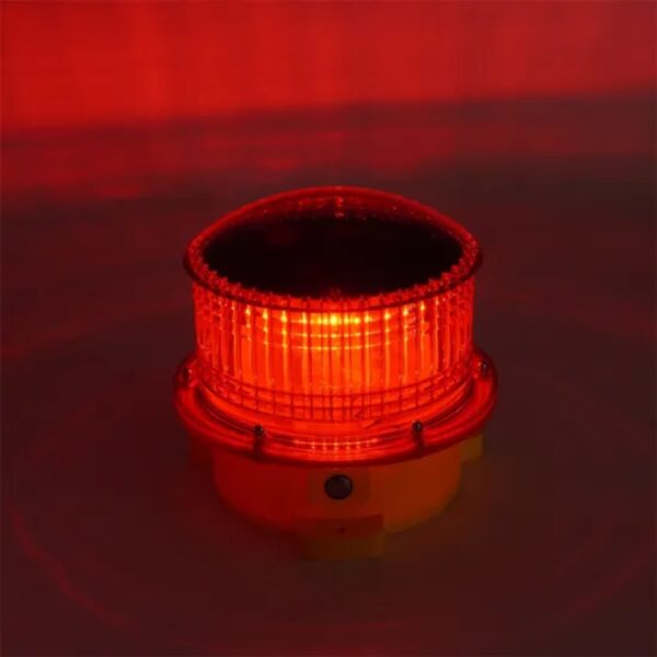 Waterproof 360 Degree Solar Dock Red LED Warning Light - Image 3