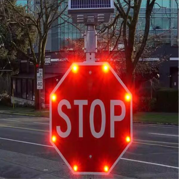 Solar Led Stop Traffic Light Octagonal Stop Traffic Light - Image 5