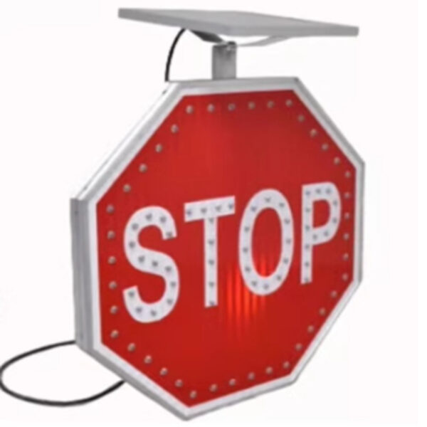 Solar Led Stop Traffic Light Octagonal Stop Traffic Light - Image 6