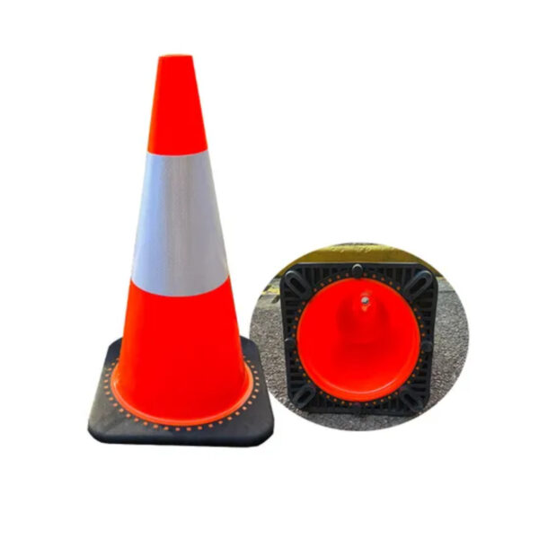 High Quality 70cm PVC Flexible Cone Traffic Safety Cone - Image 2
