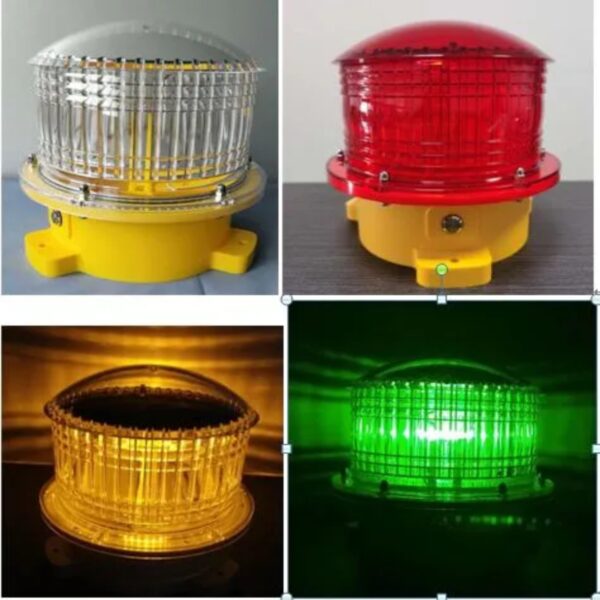 Waterproof Solar Dock Warning Light Traffic Signal Red Light - Image 4