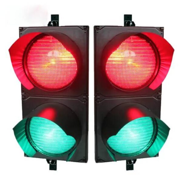 200mm Diameter Light Green Red High Flux Traffic Light - Image 2