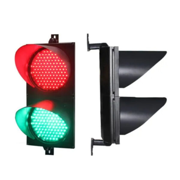 200mm Two Colors Light Smart Red Green LED Traffic Light - Image 2