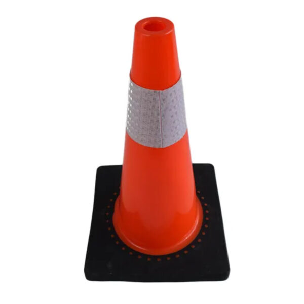High Quality 45cm Durable Cone Orange PVC Traffic Cone - Image 2